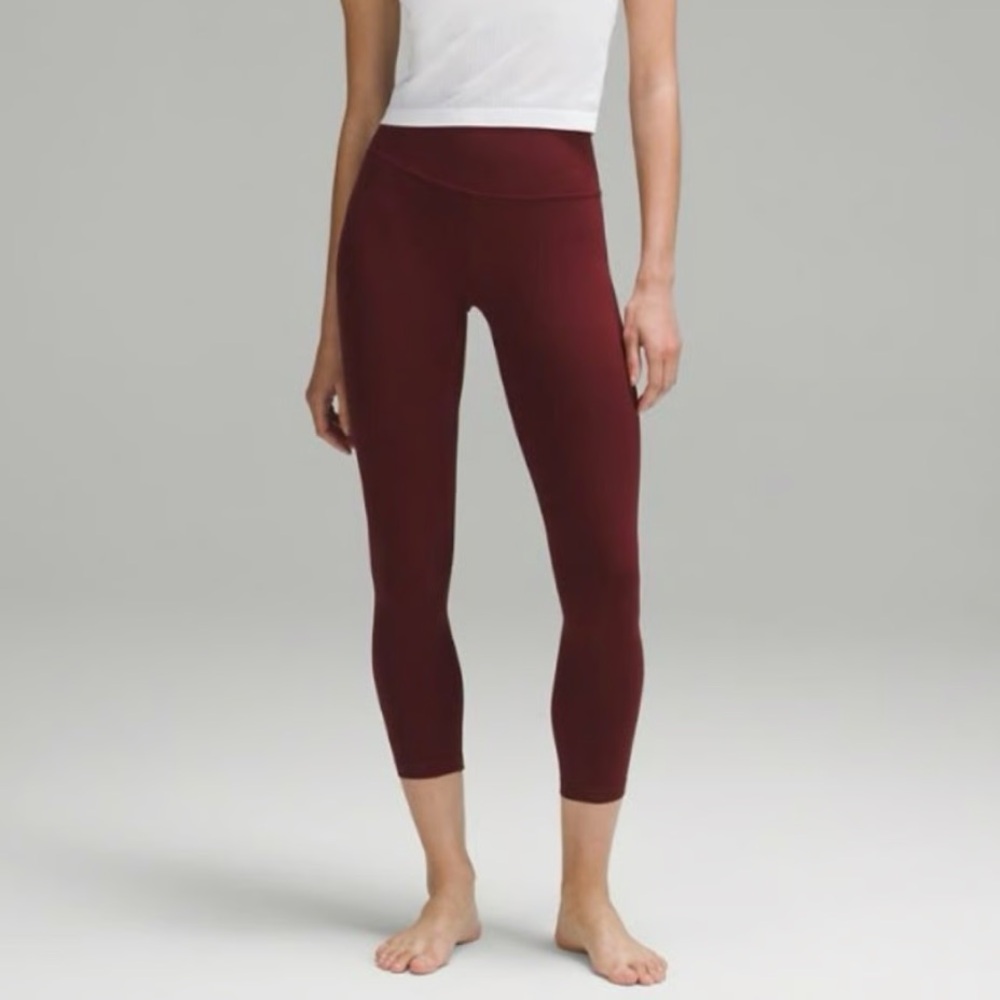 Burgundy 25” Lululemon Align Legging